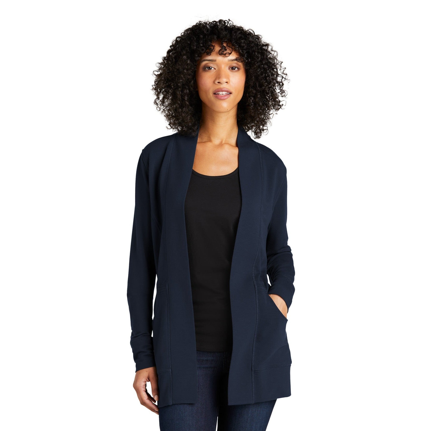 Port Authority-Port Authority® Women's Microterry Cardigan LK825-MedTech-4